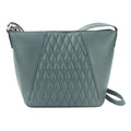 Grey - Front - Eastern Counties Leather Womens-Ladies Alegra Quilted Handbag