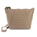 Taupe - Front - Eastern Counties Leather Womens-Ladies Alegra Quilted Handbag