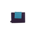 Purple-Turquoise - Front - Eastern Counties Leather Womens-Ladies Diva Quilted Tab Purse
