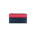 Navy-Pink - Front - Eastern Counties Leather Womens-Ladies Karlie Contrast Panel Purse