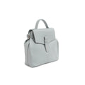 Grey - Side - Eastern Counties Leather Womens-Ladies Noa Leather Handbag