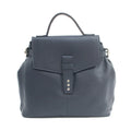 Navy - Front - Eastern Counties Leather Womens-Ladies Noa Leather Handbag