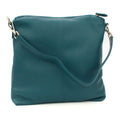 Petrol - Back - Eastern Counties Leather Womens-Ladies Leona Ruched Leather Handbag