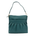 Petrol - Side - Eastern Counties Leather Womens-Ladies Leona Ruched Leather Handbag