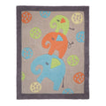 Multicoloured - Front - Flair Rugs Childrens-Kids Elephant Design Floor Rug