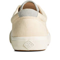 Natural - Back - Sperry Mens Seacycled Striper II CVO Suede Trainers