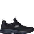 Black - Side - Skechers Womens-Ladies Dynamight 2.0 Casual Shoes