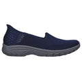 Navy - Side - Skechers Womens-Ladies Reggae Fest 2.0 - Guiding Casual Shoes