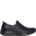 Black - Front - Skechers Womens-Ladies Ultra Flex 3.0 All Smooth Leather Shoes