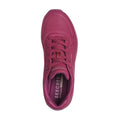 Plum - Side - Skechers Womens-Ladies Uno Stand On Air Trainers