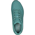 Teal - Side - Skechers Womens-Ladies Uno Stand On Air Trainers