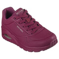 Plum - Front - Skechers Womens-Ladies Uno Stand On Air Trainers
