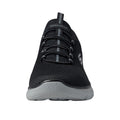 Charcoal - Close up - Skechers Mens Summits - High Range Slip-on Shoes