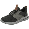 Black-Grey - Front - Skechers Mens Delson 3.0 Cicada Trainers