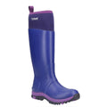 Purple - Front - Cotswold Womens-Ladies Contrast Panel Wellington Boots