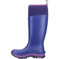 Purple - Side - Cotswold Womens-Ladies Contrast Panel Wellington Boots