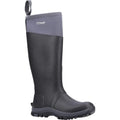 Grey - Front - Cotswold Womens-Ladies Contrast Panel Wellington Boots