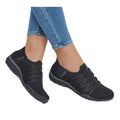 Black - Pack Shot - Skechers Womens-Ladies Roll With Me Casual Shoes