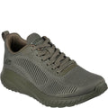 Olive - Front - Skechers Womens-Ladies Bob Squad Chaos Face Off Trainers