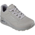 Light Grey - Front - Skechers Mens Uno Stand On Air Lace Up Trainers