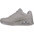 Light Grey - Back - Skechers Mens Uno Stand On Air Lace Up Trainers
