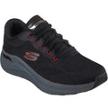 Black-Red - Front - Skechers Mens Arch Fit 2.0 Trainers