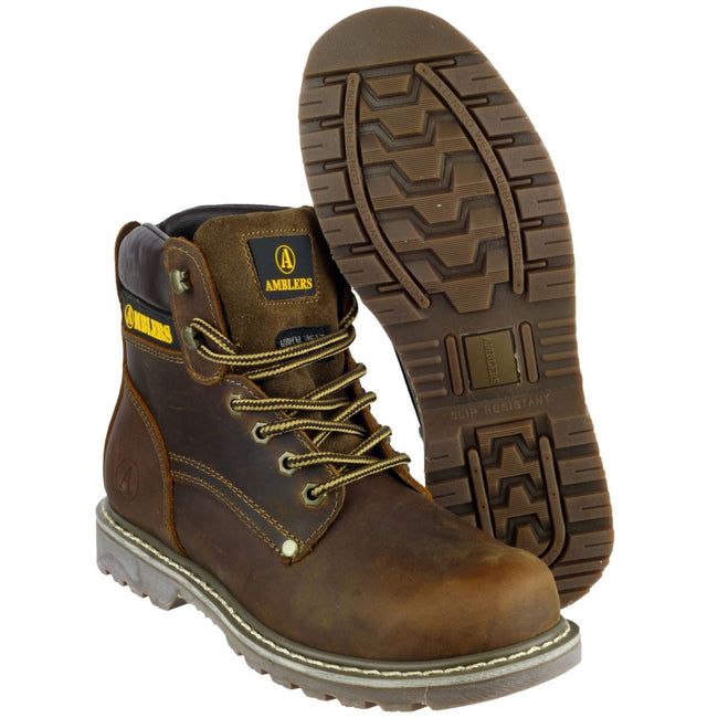 Brown Crazy Horse - Lifestyle - Amblers Dorking Mens Casual Leather Boot - Mens Boots - Mens Boots