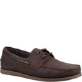 Brown - Front - Cotswold Mens Bartrim Leather Boat Shoes