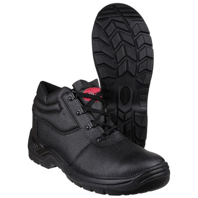 Black - Side - Centek Safety FS330 Lace-Up Boot - Mens Boots - Safety Workwear
