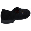 Black - Side - Mirak Bouquet - Ladies Slipper - Classic Womens Slippers