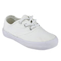 WHITE - Front - Mirak GB Unisex Childrens Plimsolls - Boys-Girls Gym Shoes