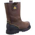 Brown - Back - Amblers Safety FS223C Safety Rigger Boot - Mens Boots