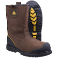 Brown - Pack Shot - Amblers Safety FS223C Safety Rigger Boot - Mens Boots
