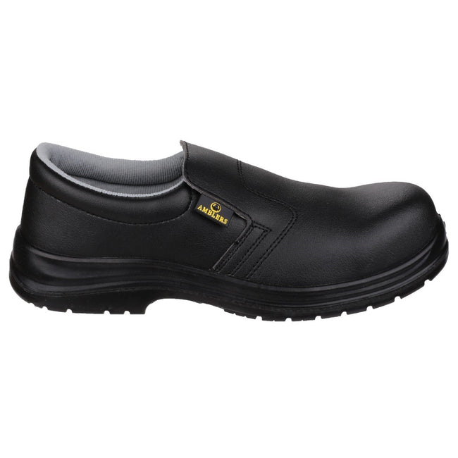 Black - Back - Amblers Safety FS661 Unisex Slip On Safety Shoes
