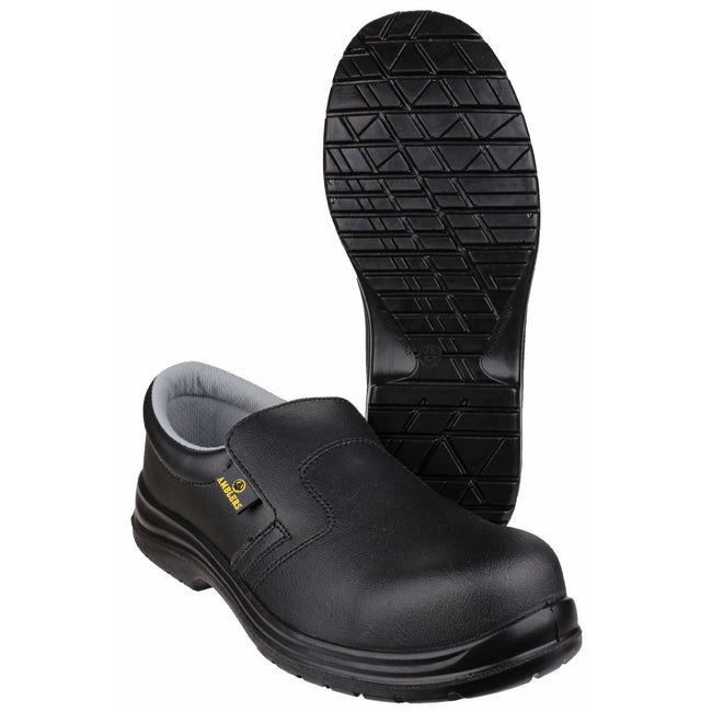 Black - Lifestyle - Amblers Safety FS661 Unisex Slip On Safety Shoes
