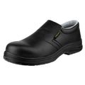 Black - Pack Shot - Amblers Safety FS661 Unisex Slip On Safety Shoes