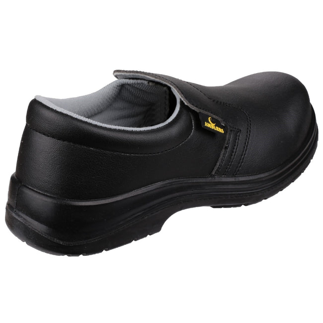 Black - Close up - Amblers Safety FS661 Unisex Slip On Safety Shoes
