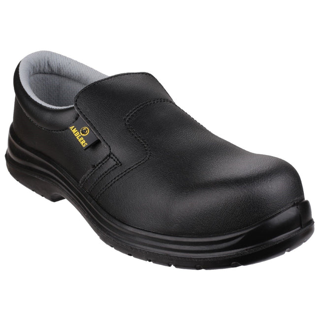 Black - Front - Amblers Safety FS661 Unisex Slip On Safety Shoes