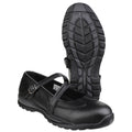 Black - Side - Amblers Womens-Ladies 55 S1P Buckle Safety Shoes