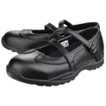 Black - Close up - Amblers Womens-Ladies 55 S1P Buckle Safety Shoes