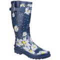 Daisy - Front - Cotswold Womens-Ladies Burghley Pull On Patterned Wellington Boots