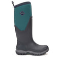 Navy-Spruce - Back - Muck Boots Womens-Ladies Arctic Sport Tall Pill On Wellie Boots