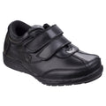 Black - Front - Mirak Childrens Boys Touch Fastening School Shoes