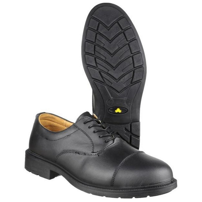 Black - Pack Shot - Amblers Safety Mens FS43 Antistatic Lace Up Oxford Safety Shoes