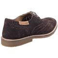 Brown - Lifestyle - Cotswold Mens Chatsworth Suede Oxford Brogue Lace Up Casual Shoes