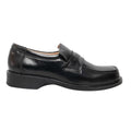 Black - Back - Amblers Manchester Leather Loafer - Mens Shoes