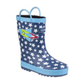 Blue Rocket - Back - Cotswold Childrens-Kids Sprinkle Wellington Boots