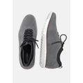 Dark Grey - Close up - Hush Puppies Mens Expert Knit Oxford Lace Up Trainer