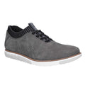 Dark Grey - Front - Hush Puppies Mens Expert Knit Oxford Lace Up Trainer
