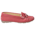 Red - Front - Hush Puppies Womens-Ladies Maggie Slip On Moccasin